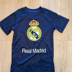 Boys' Navy Blue Graphic Soccer Tee